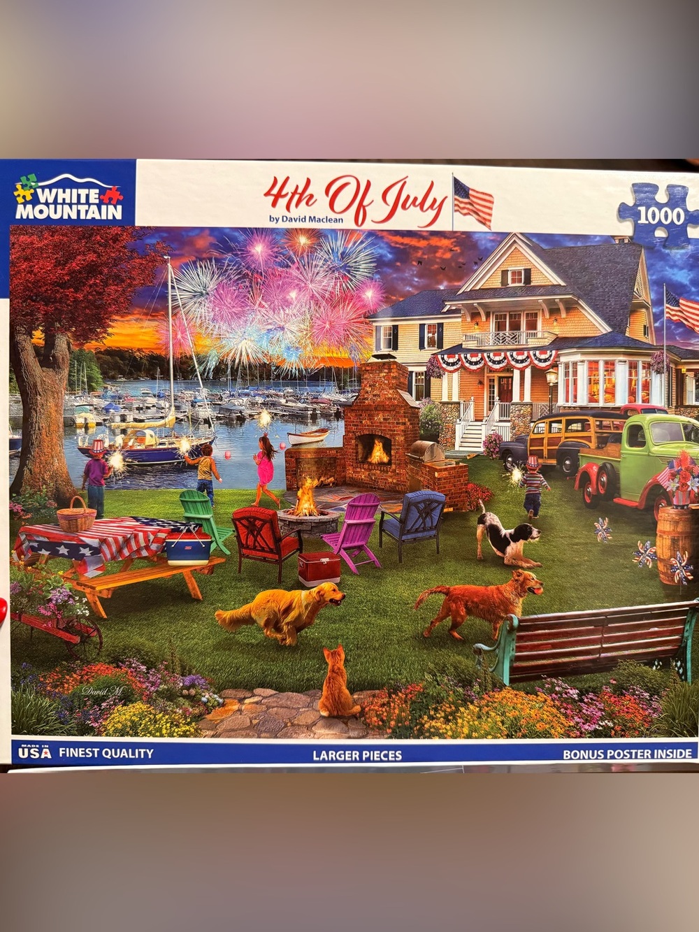White Mountain Fourth of July 1,000 Piece Puzzle